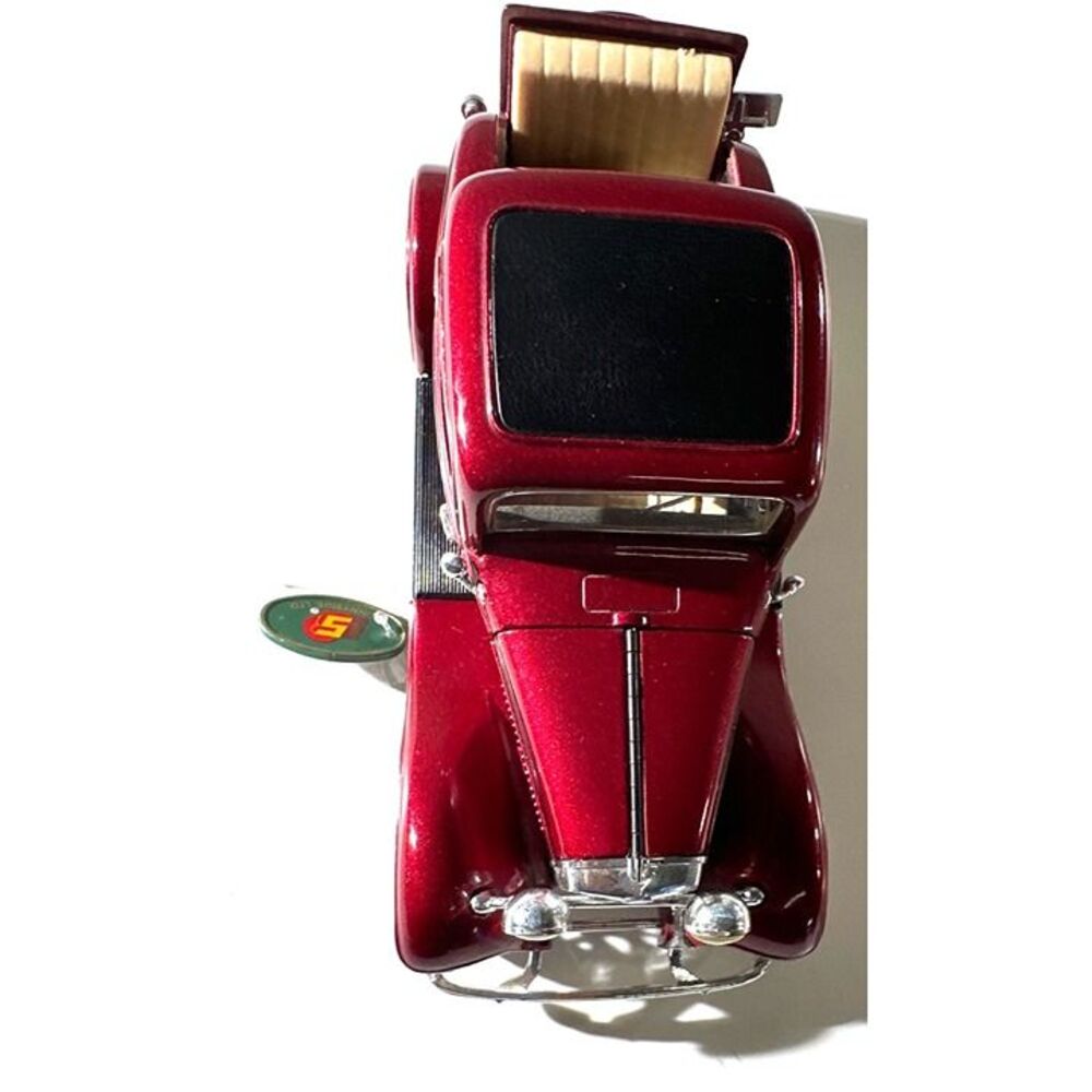 1932 Diecast Model Ford Coupe With Glossy Red Finish & Detailed Interior - Picture 4 of 12